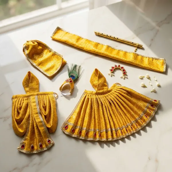 Radha_Krishna_Yellow_Dress_Set