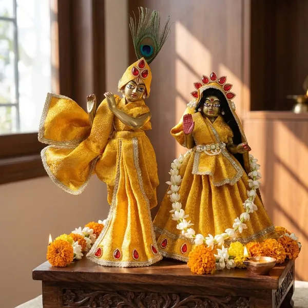 Radha_Krishna_Yellow_Dress_Set