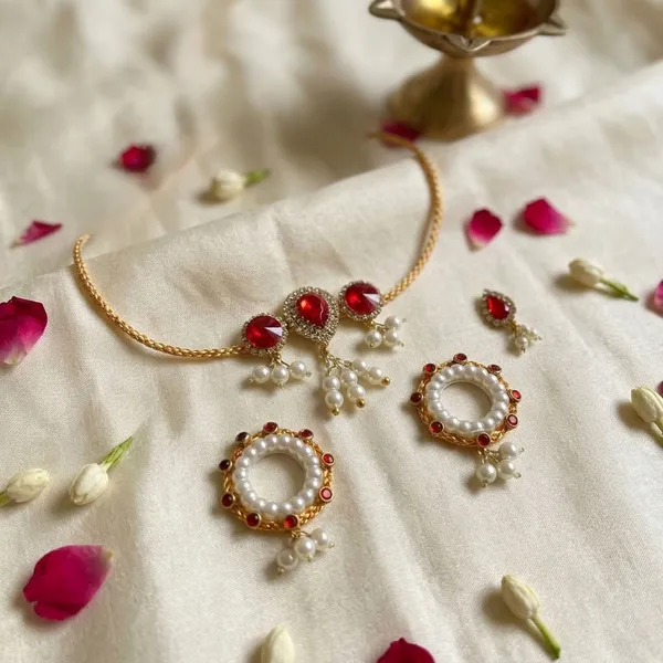 Red_Jewellery_Set_for_4"_Idol_Jagannath_Ji_Family