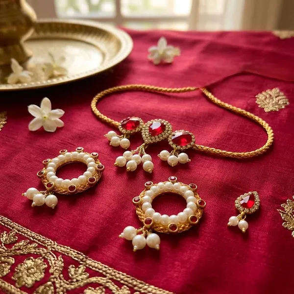 Red_Jewellery_Set_for_4"_Idol_Jagannath_Ji_Family