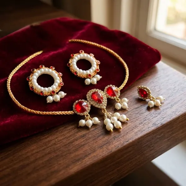 Red_Jewellery_Set_for_4"_Idol_Jagannath_Ji_Family