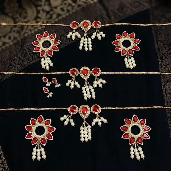 Red_Jewellery_Set_for_7-8"_Idol_Jagannath_Ji_Family