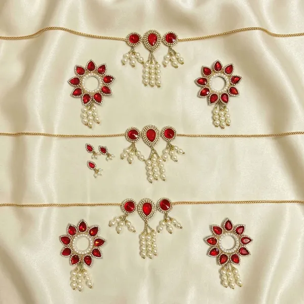 Red_Jewellery_Set_for_7-8"_Idol_Jagannath_Ji_Family