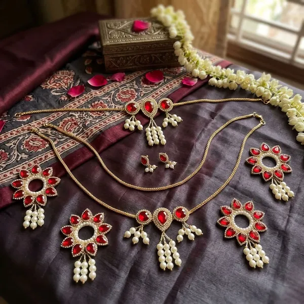Red_Jewellery_Set_for_7-8"_Idol_Jagannath_Ji_Family