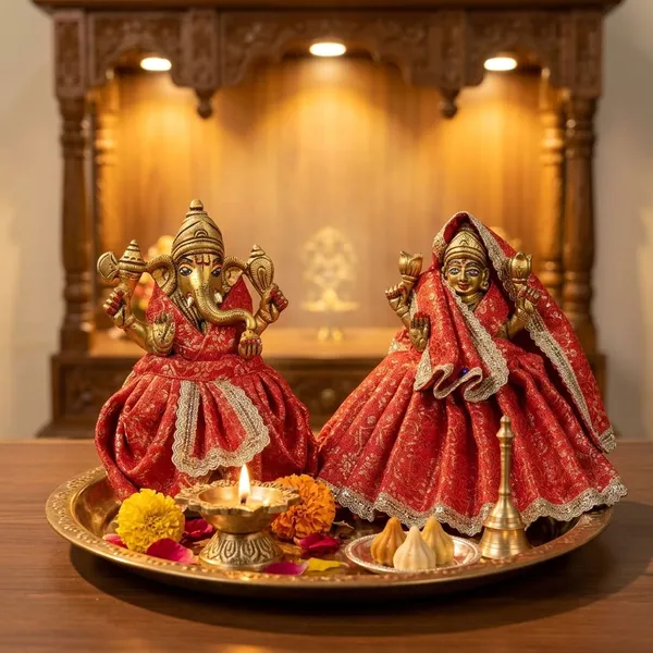 Red_Lakshmi_Ganesh_Ji_Poshak