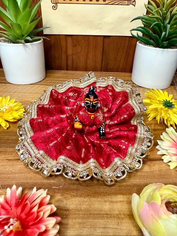 Laddu_Gopal_Red_Magenta_Poshak_with_Pagdi