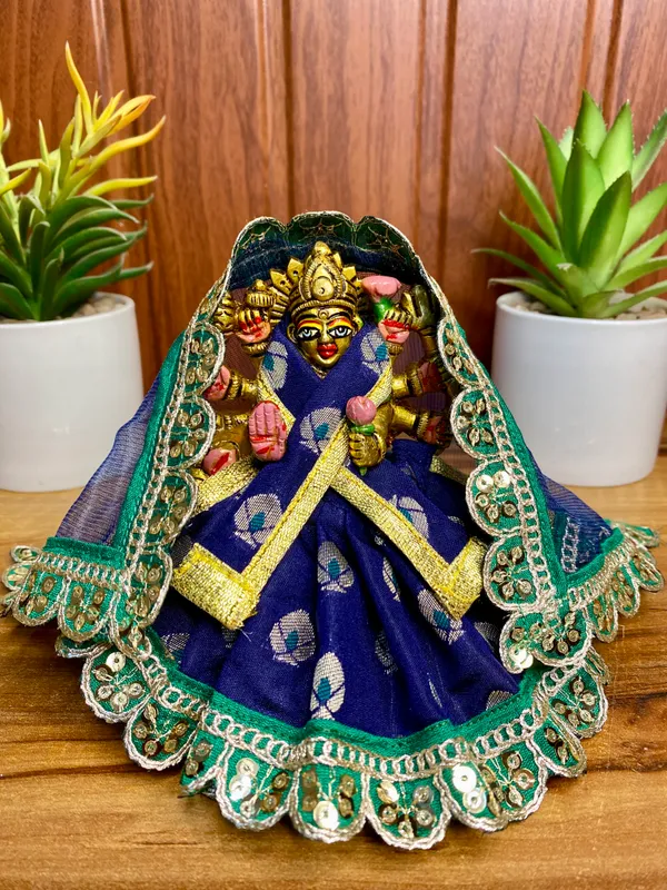 Mata_Rani_Dress_Blue_Neel_Varsha_Poshak