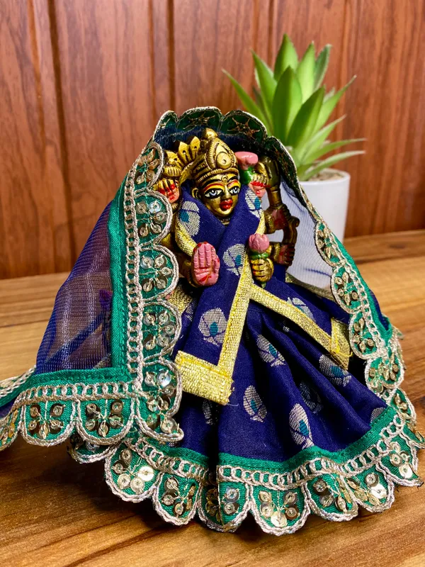 Mata_Rani_Dress_Blue_Neel_Varsha_Poshak