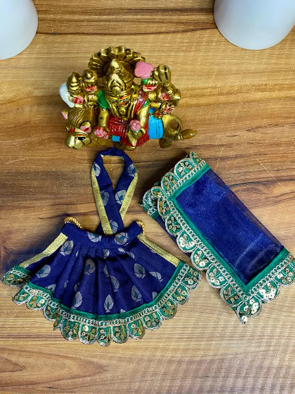 Mata_Rani_Dress_Blue_Neel_Varsha_Poshak
