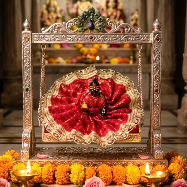 Laddu_Gopal_Red_Magenta_Poshak_with_Pagdi