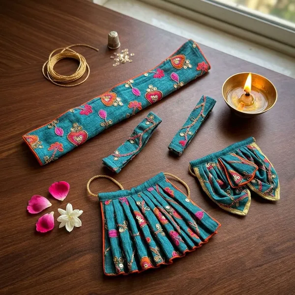 Teal_Lakshmi_Ganesh_Ji_Poshak