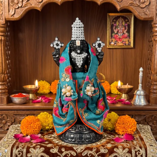 Teal_Tirupati_Bala_Ji_Vastram_|_Dress