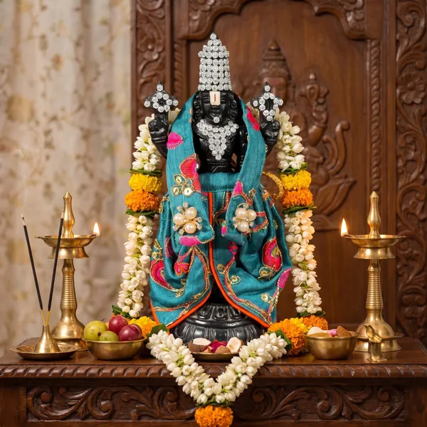 Teal_Tirupati_Bala_Ji_Vastram_|_Dress