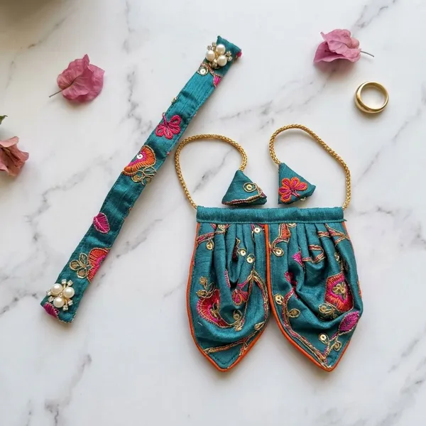 Teal_Tirupati_Bala_Ji_Vastram_|_Dress