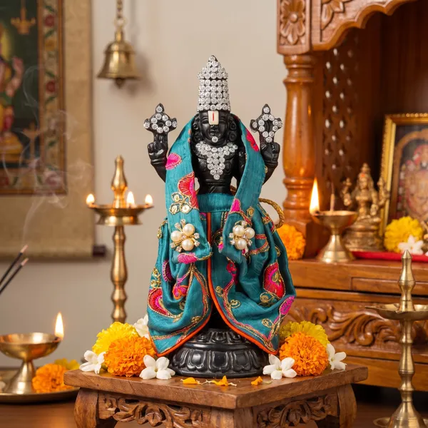 Teal_Tirupati_Bala_Ji_Vastram_|_Dress