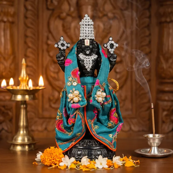 Teal_Tirupati_Bala_Ji_Vastram_|_Dress