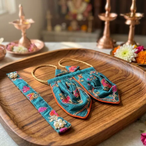 Teal_Tirupati_Bala_Ji_Vastram_|_Dress
