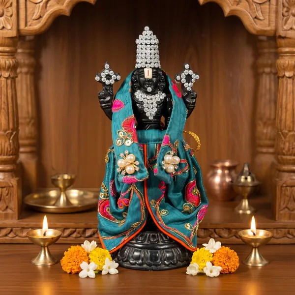 Teal_Tirupati_Bala_Ji_Vastram_|_Dress