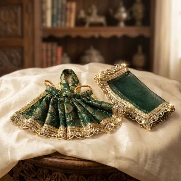 Mata_Rani_Dress_Green_Vanrajya_Poshak