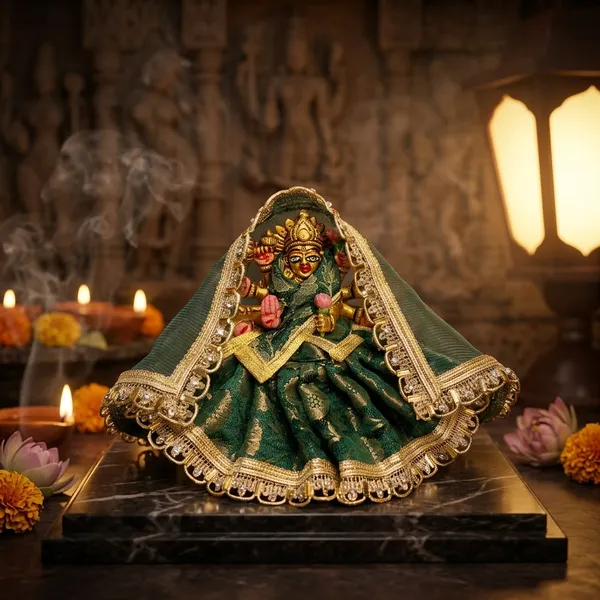 Mata_Rani_Dress_Green_Vanrajya_Poshak