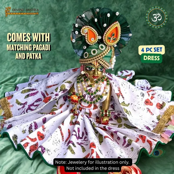 Laddu_Gopal_Summer_Special_Cotton_Poshak_Gopal_Gulzar_|_Matching_Pagadi_and_Patka