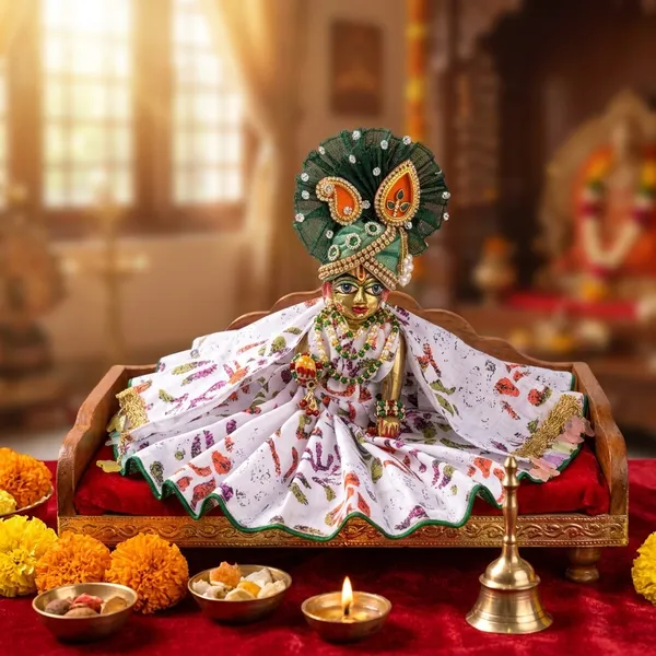 Laddu_Gopal_Summer_Special_Cotton_Poshak_Gopal_Gulzar_|_Matching_Pagadi_and_Patka