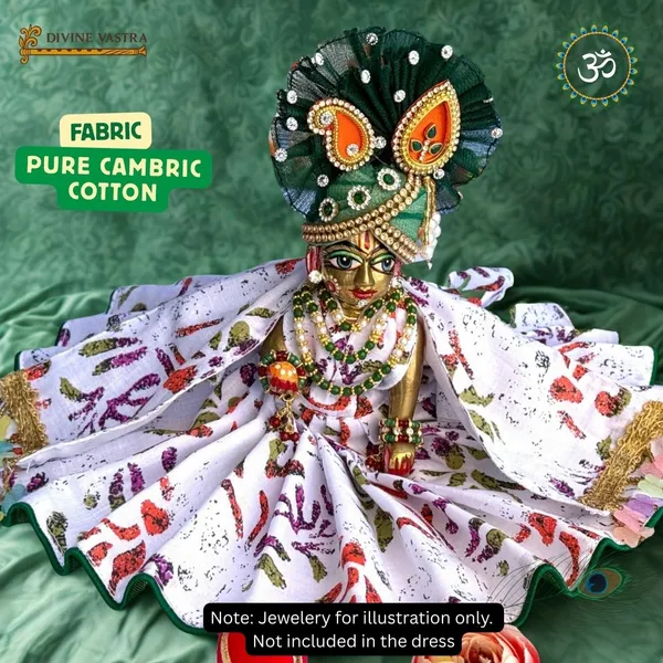 Laddu_Gopal_Summer_Special_Cotton_Poshak_Gopal_Gulzar_|_Matching_Pagadi_and_Patka