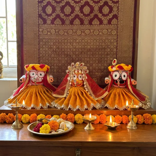 Jagannath_Family_Festive_Special_Yellow_Brocade_10_pc_Dress_Set
