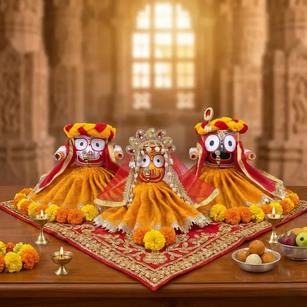 Jagannath_Family_Festive_Special_Yellow_Brocade_10_pc_Dress_Set
