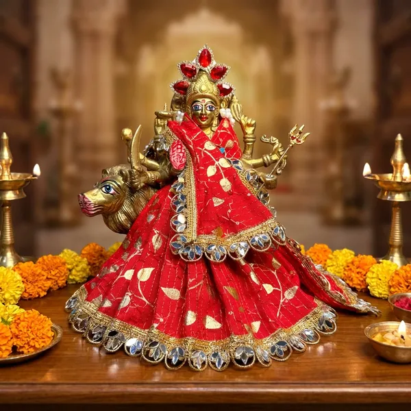 Mata_Rani_Navratri_Special_Red_Golden_Poshak