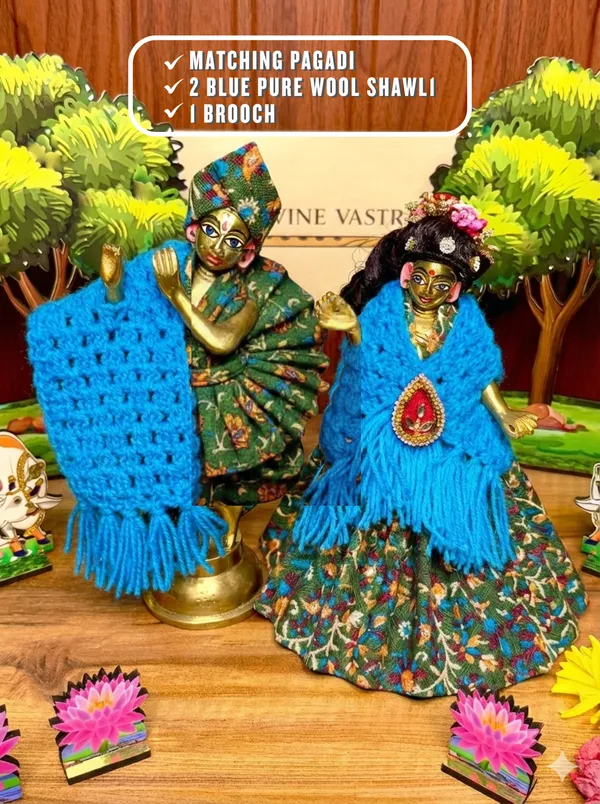 Blue_Green_Woolen_Radha_Krishna_Poshak_(with_Pagdi_&_2_Shawls)