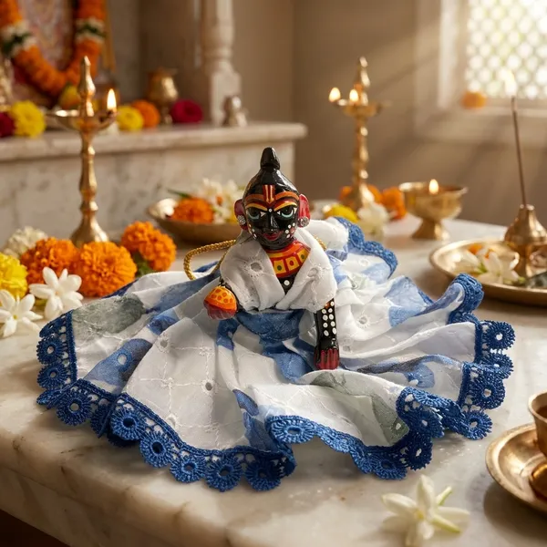 Laddu_Gopal_Summer_Cotton_Dress_Tie-Dye_With__Pagdi