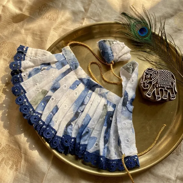 Laddu_Gopal_Summer_Cotton_Dress_Tie-Dye_With__Pagdi