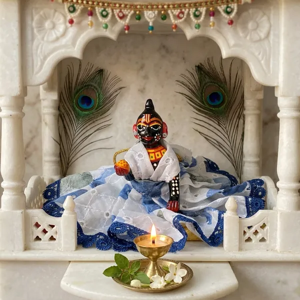 Laddu_Gopal_Summer_Cotton_Dress_Tie-Dye_With__Pagdi