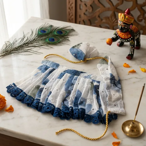Laddu_Gopal_Summer_Cotton_Dress_Tie-Dye_With__Pagdi