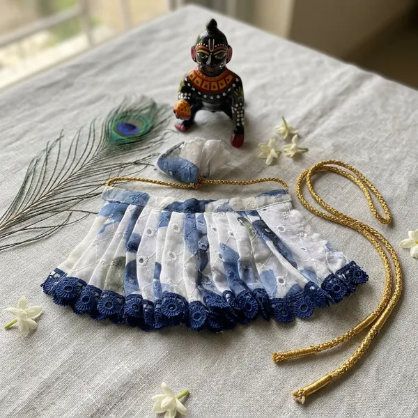 Laddu_Gopal_Summer_Cotton_Dress_Tie-Dye_With__Pagdi