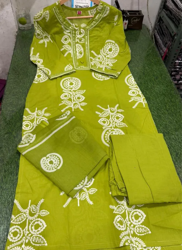 Light_Green__Pure_Cotton_kurta_pant_with_dupatta_set