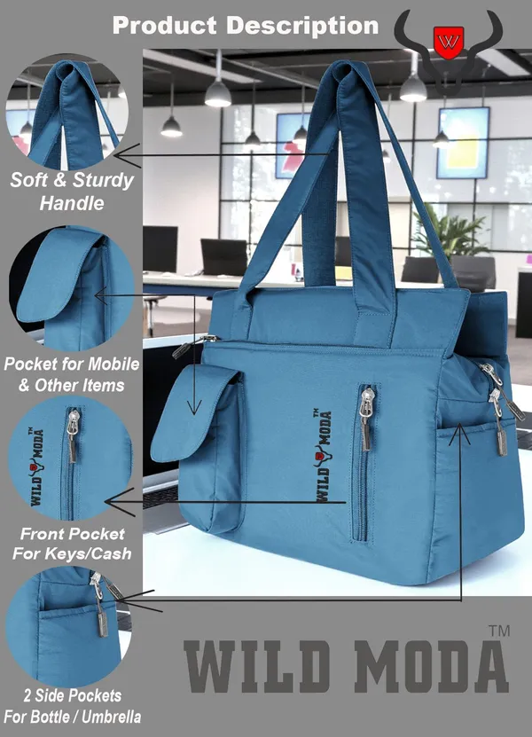 Wildmoda_Women_Blue_Shoulder_Bag