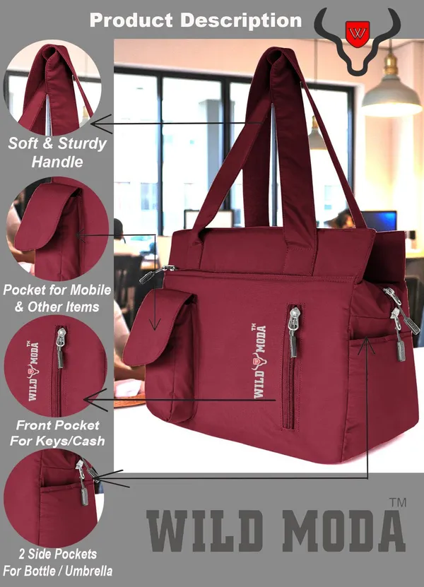 Wildmoda_Women_Maroon_Shoulder_Bag