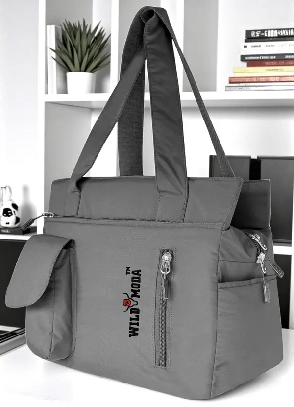 Wildmoda_Women_Grey_Shoulder_Bag