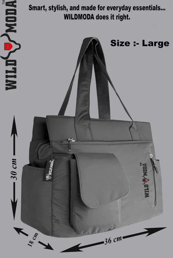 Wildmoda_Women_Grey_Shoulder_Bag