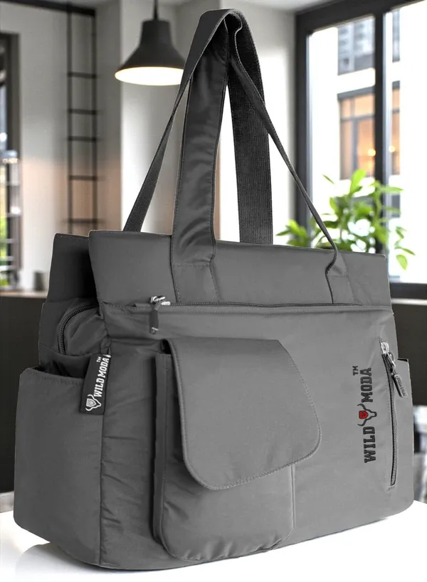 Wildmoda_Women_Grey_Shoulder_Bag