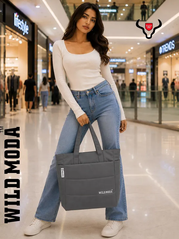 Wildmoda_Women_Grey_Shoulder_Bag
