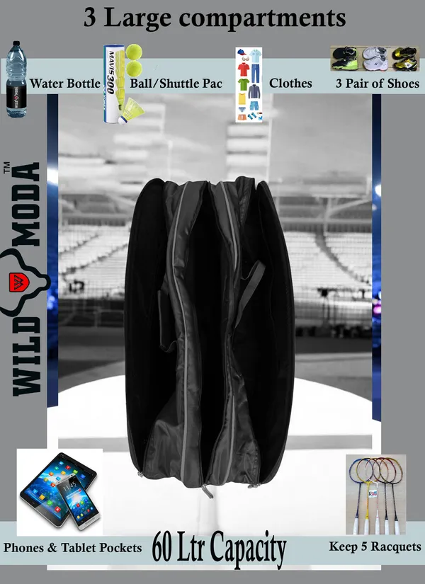 Black_&_Grey_Polyester_Badminton_Bag_For_Men_&_Women_(65_L)