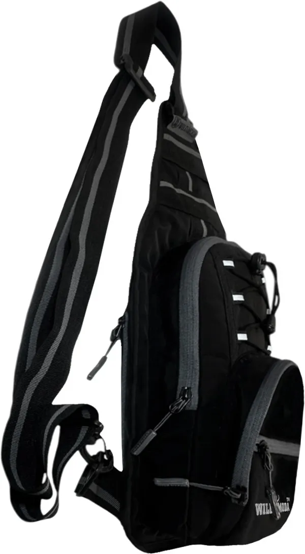 Black_Polyester_Detachable_Strap_Zipper_Closure_Cross_Body_Sling_Bag_For_Men_(38_X_15_Cm)