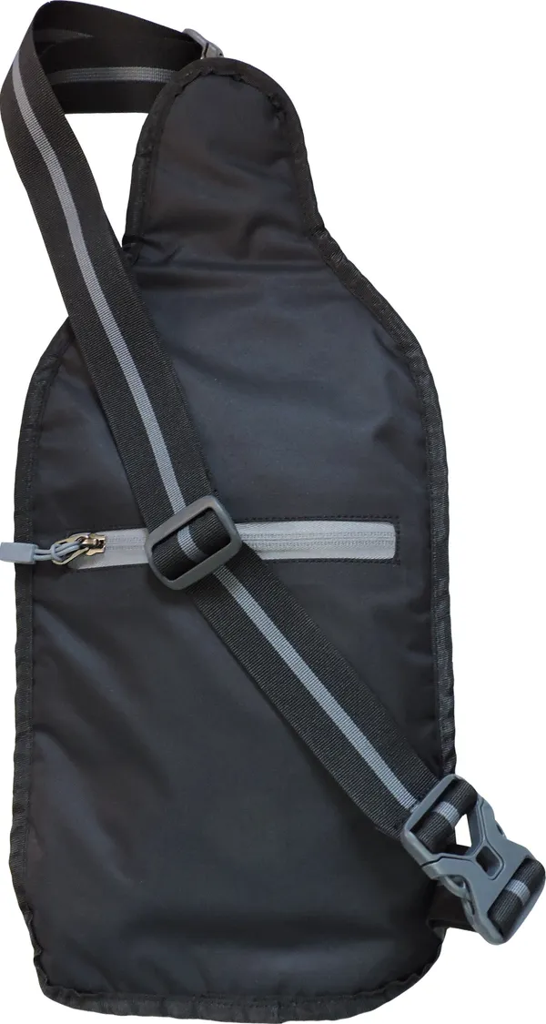 Black_Polyester_Detachable_Strap_Zipper_Closure_Cross_Body_Sling_Bag_For_Men_(38_X_15_Cm)