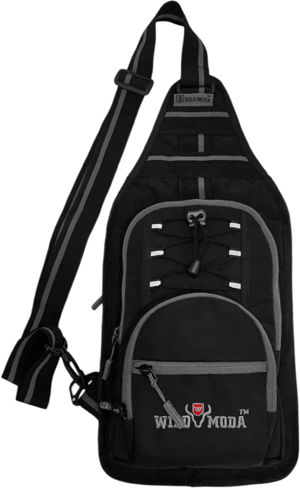 Black_Polyester_Detachable_Strap_Zipper_Closure_Cross_Body_Sling_Bag_For_Men_(38_X_15_Cm)