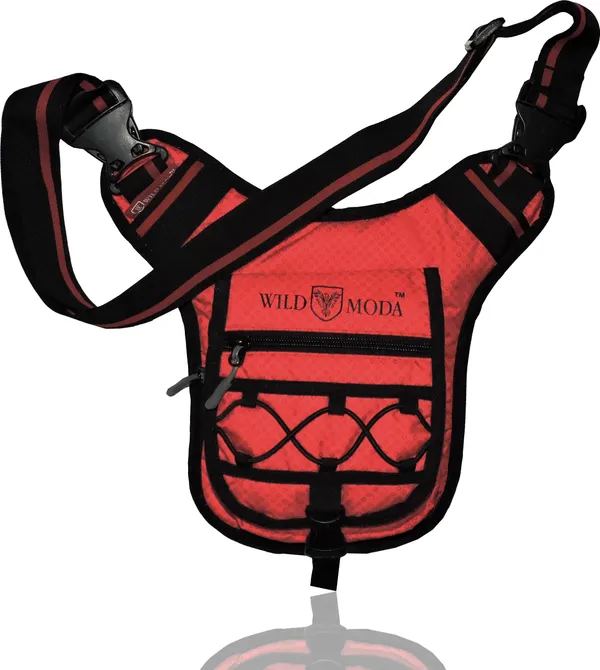 Red_Polyester_Detachable_Strap_Buckle_Closure_Cross_Body_Sling_Bag_For_Boys_&_Girls_(26_X_20_Cm)