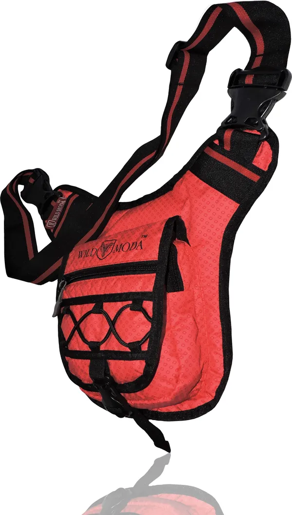 Red_Polyester_Detachable_Strap_Buckle_Closure_Cross_Body_Sling_Bag_For_Boys_&_Girls_(26_X_20_Cm)