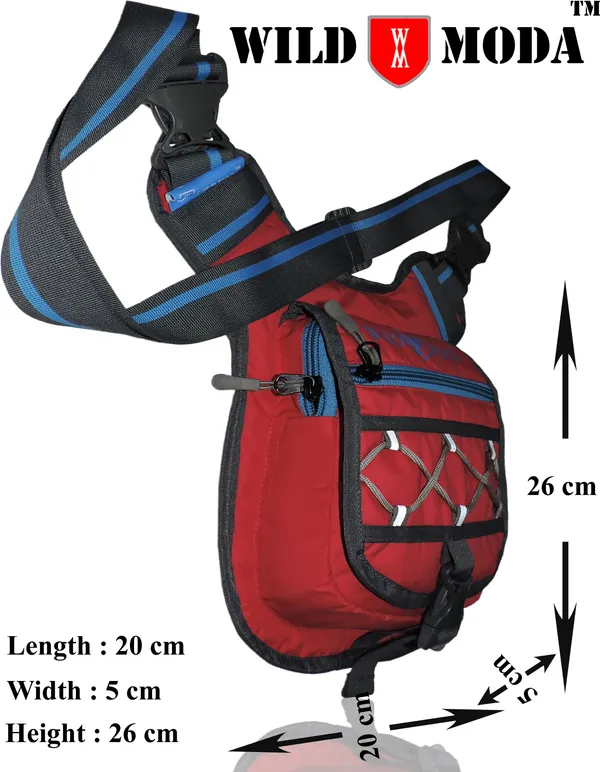 Blue_Polyester_Detachable_Strap_Buckle_Closure_Cross_Body_Sling_Bag_For_Boys_&_Girls_(26_X_20_Cm)